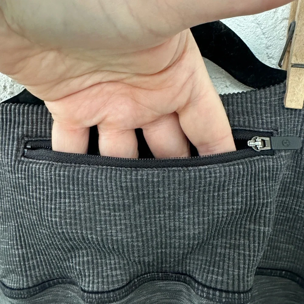 Lululemon Leggings Ready To Run Tights *Evanescent 26” Lunar Rock/Black Size 4 - Picture 6 of 11